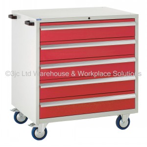 Euroslide Storage Cabinet Mobile 5 Drawers